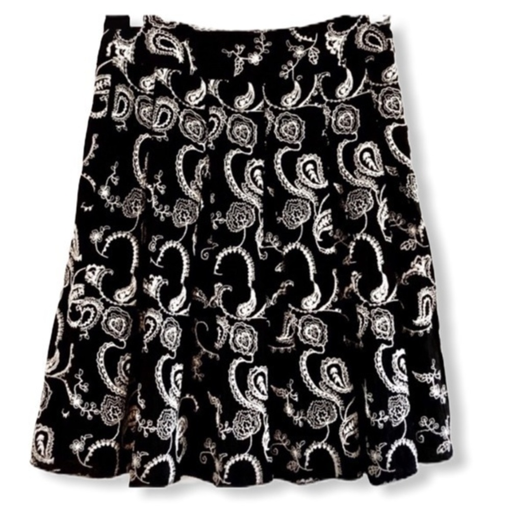 Troupy Pleated  Embroiderd  full skirt